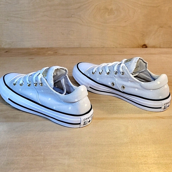 Converse All Star White and Gold Sneakers Canvas Low-Top Sneakers - Picture 6 of 10